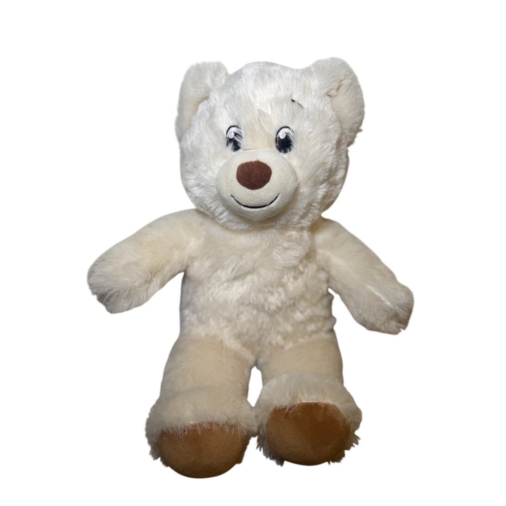 Build a Bear BAB 16" Teddy Bear Cream Plush Stuffed Animal Teddy Bear 2023